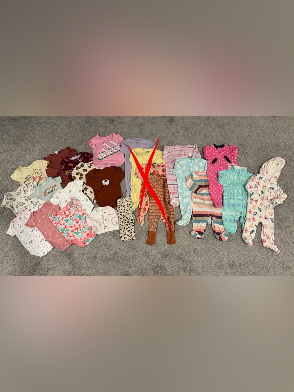 Baby girl clothing bundle size 3-6 and 6 months